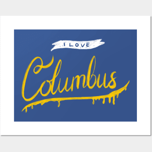 I Love Columbus Posters and Art